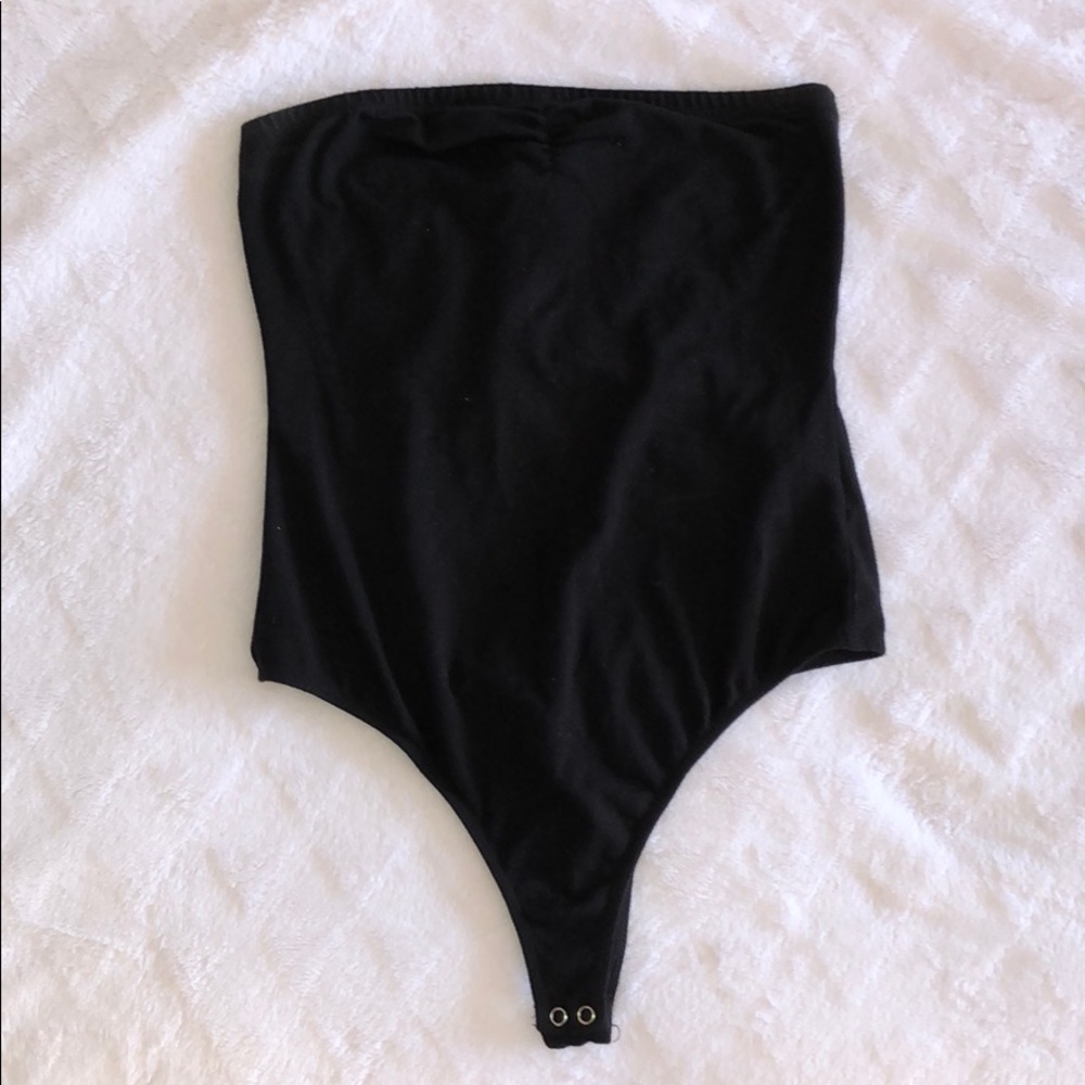 Forever 21 Black Strapless One Piece